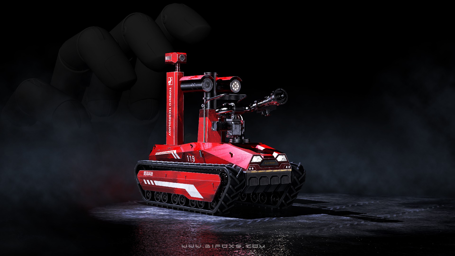 力量與信任的化身：智能消防機(jī)器人以硬核設(shè)計守護(hù)生命防線